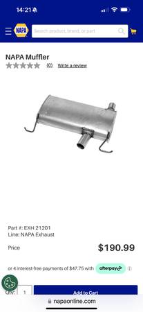 Exhaust Muffler For Ford Freestar 04-07 1