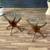 Pair of Mid-Century Modern Sculpted Walnut & Glass Side Tables, c.1960 2 thumbnail