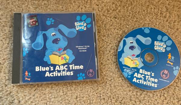 Vintage Blue's Clues Blue's ABC Time Activities CD-ROM Windows/MAC 1