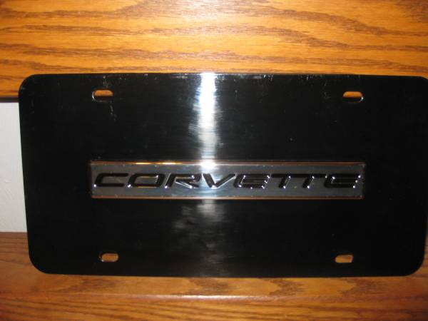 Corvette GM Licensed Front License Plate 1