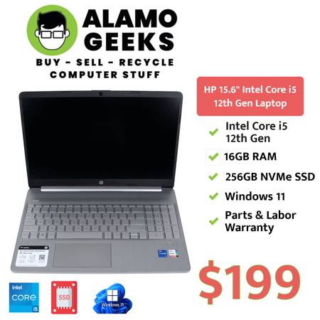 HP 15.6" Laptop - 12th Gen Intel Core i5 - 16GB RAM - Win 11 Home 1