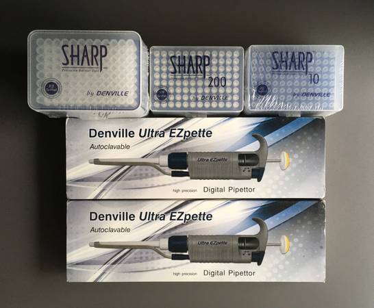 2 Micropipettes - Denville Scientific Inc. Ultra EZpette P3960 1