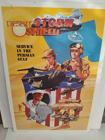 Desert Storm Shield Service In The Persian Gulf Poster 1