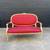 Antique French XVI Carved Wood Love Seat Sofa, c.1950’s 2 thumbnail