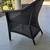 Black Wicker Armchair - by Smith & Hawken 3 thumbnail