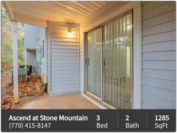 $1,569 / 3br - 1285ft2 - Spacious and elegant! You've found your ideal 3 bed / 2 bath! (Stone Mountain)63964126946050120
