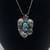 Navajo Sterling Silver & Turquoise Pendant Signed by T on 16” Chain 1 thumbnail