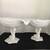 Antique Pair Westmoreland Milk Glass Koi Fish Compote Bowls 12 thumbnail