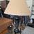 Attractive table lamp w/ textured cloth shade. Black like new. Modern 1 thumbnail