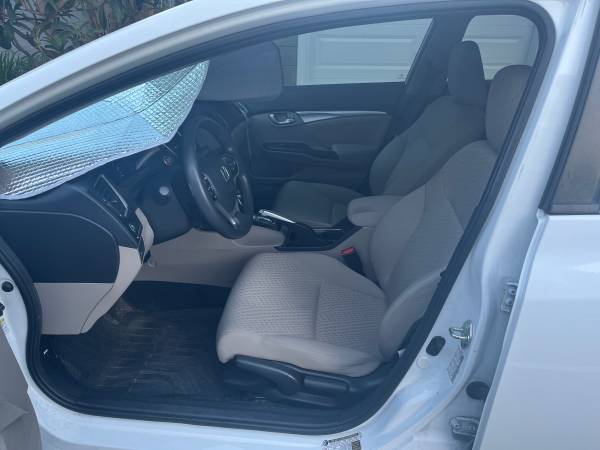 2015 Civic EX blanco, 136k, estado impecable - $9.500 (Oakland Hills / Mills)63444028160515124