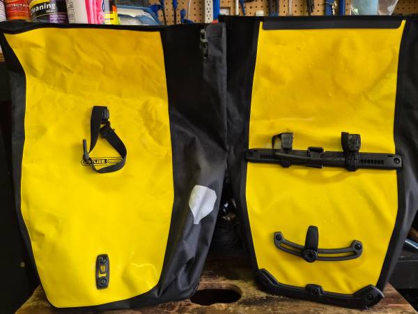 Ortlieb Back-Roller Panniers (Yellow) (40L) (Pair) New - bicycle