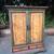 Vintage hand painted cabinet armoire WARDROBE, DRESSER TV hutch 2 thumbnail