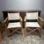 Pair of Vintage Folding Director’s Chairs Teak Blonde Wood & Canvas 1 thumbnail
