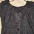 Vintage Women's 6/8 Black Lace Dress, Long-Sleeve Zippered Back, Lined 6 thumbnail