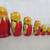 Russian Matryoshka Wooden Nesting Dolls Hand Painted 7 Piece Set 4 thumbnail
