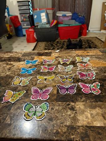 Diamond painting butterfly magnets 1