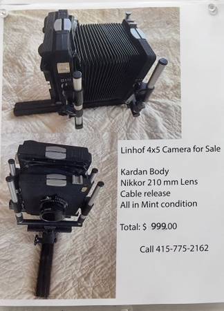Linhof 4x5 Camera w/ Accessories 1