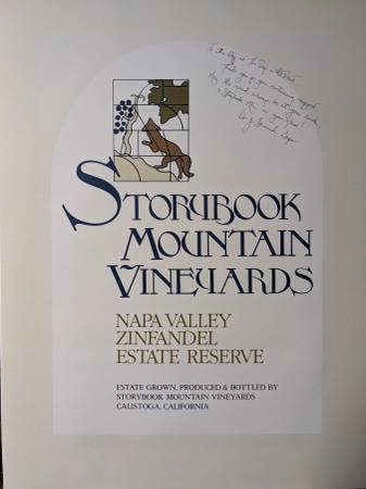Storybook Mountain Vineyard signed poster 1