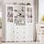 72" Tall Kitchen Storage Cabinet with Doors and Open Shelves, 58" Wider Kitchen  8 thumbnail