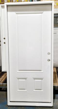 New 36" 3 Panel RH Inswing Fiberglass Exterior Entry Door 1