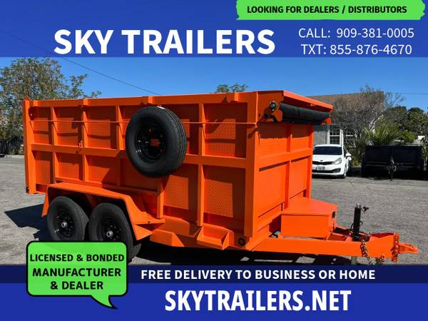 2025 Sky Trailers Dump Trailer HEAVY DUTY DT 8.5X12X4 1