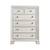Pearl white finish bedroom with button tufted headboard and nailhead 6 thumbnail
