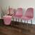 Pink gold velvet dining chairs 1 thumbnail