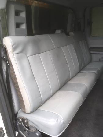 FORD 2016 F-350 XLT; rear bench seat BACK, in gray leather ! 1