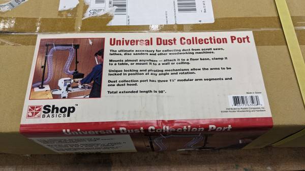 New Rockler Universal Dust Collection Port Overarm Dust Hood 1