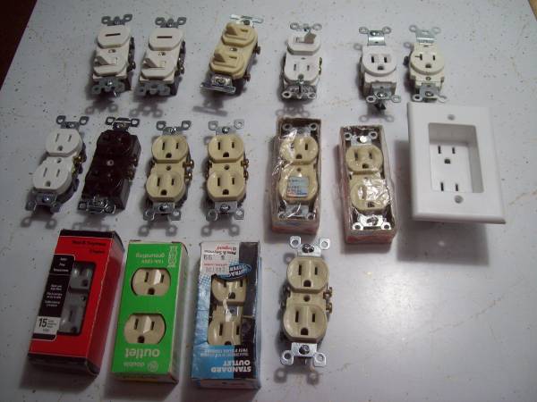 Lot of Electrical Switches, Outlets and Switch Plates - $30 (Wayland)63471139838721122