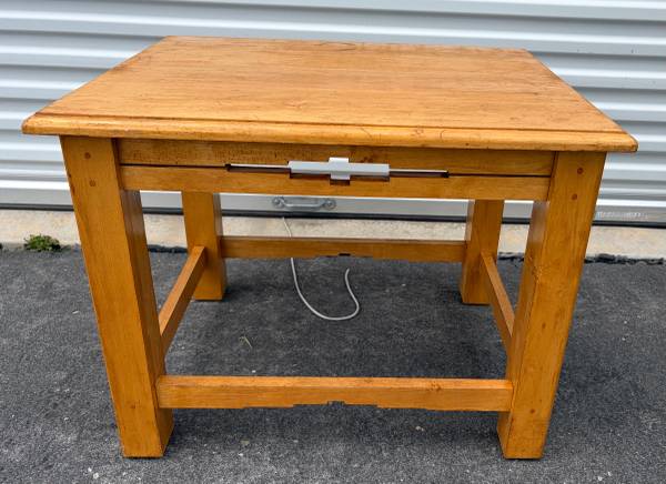 Solid Wood Side Table with Southwest Design 1