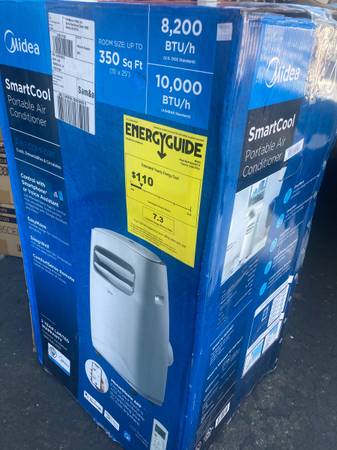 Air conditioner,new, portable,10 K BTU, remote, three N1 1