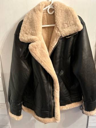 New B3 style bomber leather sz XL 1