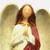 New 12" Tall Christmas Elegant Angel in Prayer Red White Gold Gift 1 thumbnail