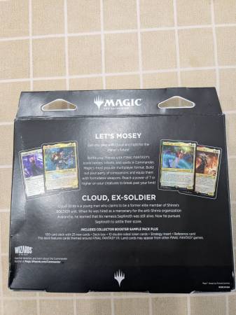 cloud commander mtg deck Magic: The Gathering Final Fantasy VI Unleash the Power of Tarkir with the Dragonstorm Bundle ~ CLOUD, EX-SOLDIER ~ EDH