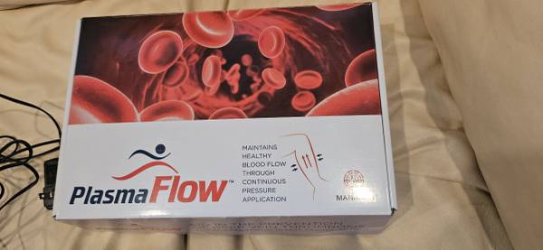 PLASMA FLOW: Vascular Therapy System ~Aid Prevention DVT~ Pair, Charger & Manual 1
