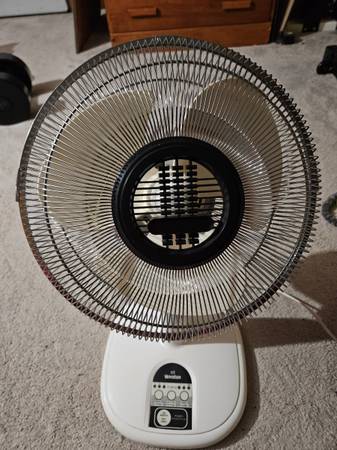 Powerful Oscillating Table Fan 16", 3 Speeds, Timer (Wesston EF-16) 1