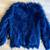 Navy Blue Faux Fur Coat-Urban Outfitters 4 thumbnail