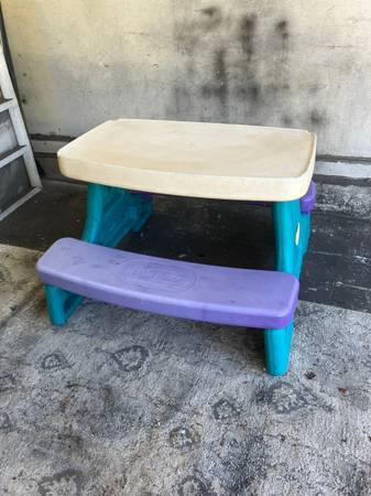 Small Kids Plastic Picnic Table (1-12) 1