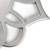 Wall Mirror Round Silver Framed Flower Six Petal Contemporary 3 thumbnail