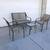 Patio Swinging Bench With Chairs And Table 2 thumbnail