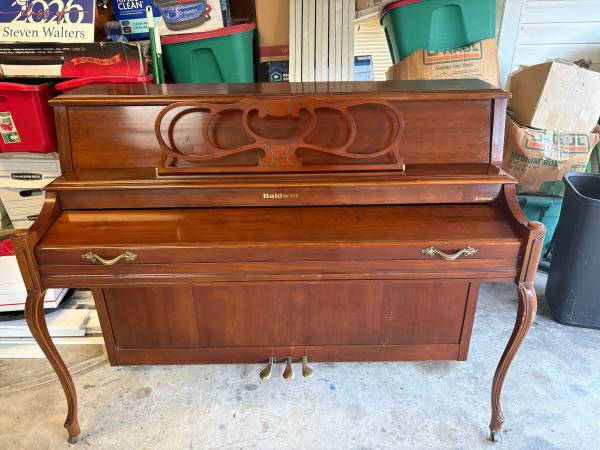 Baldwin Acrosonic Console Piano with Bench — $550 1