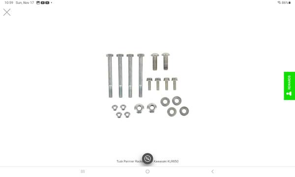 Kawasaki KLR650 Quick release hard bags rack - $100 (Skagit County)63435992303233123