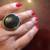 Big Rounded Natural Onyx Stone in Sterling Silver Ring (Size 6) 5 thumbnail
