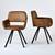 Homy Casa · California Set of 2 Swivel Fabric Dining Chairs +Ergonomic 4 thumbnail
