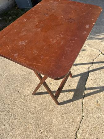 Tables small folding wooden (2)available 1