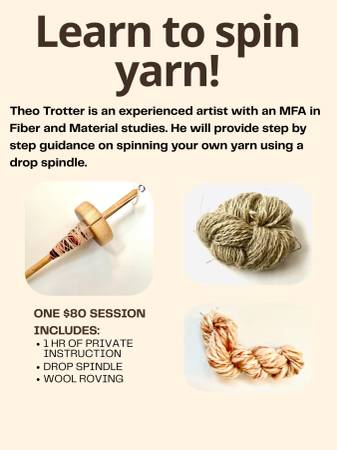 Learn to spin your own yarn! 1