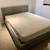 Queen Bed  Room & Board Wyatt - great condition - Derry cement (Twill) 1 thumbnail