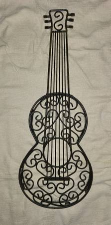 Pottery Barn PB Teen / Kids Metal Guitar Decor 1