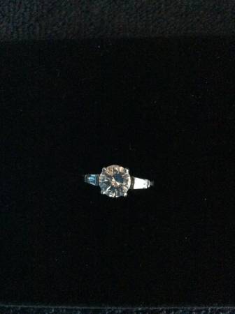 RING💍 Zirconia (Cubic) round cut, Silver Solitaire 1